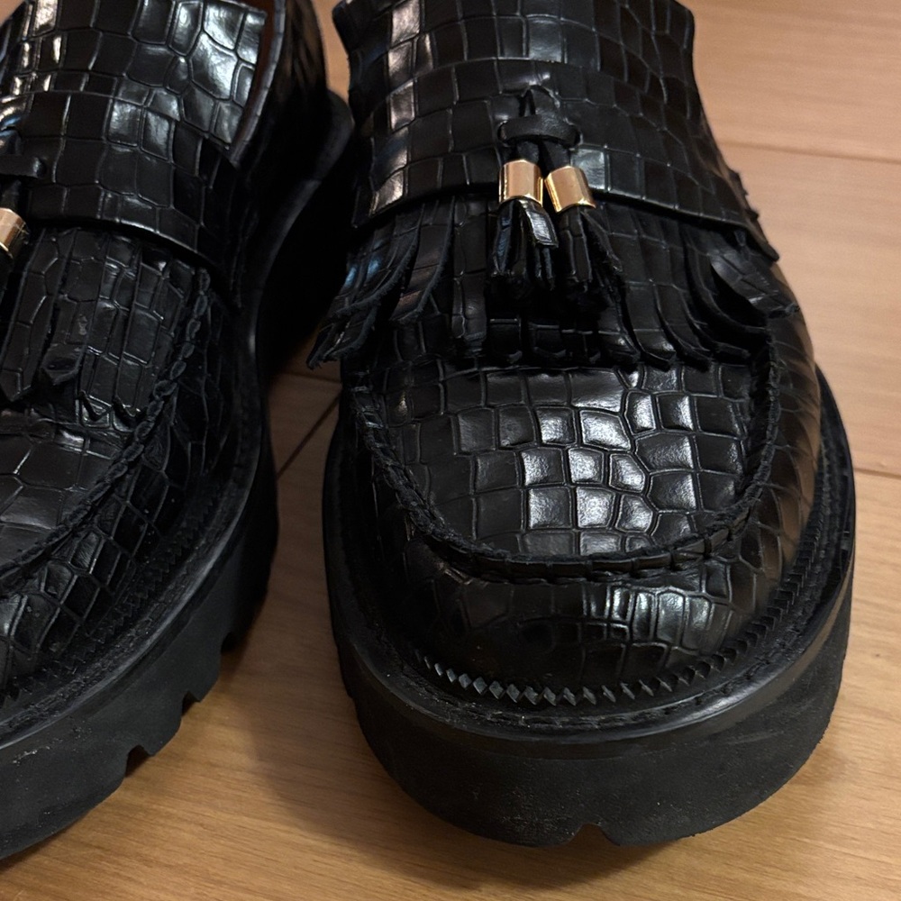 Marc Nolan Croc Loafer Lug Tassel - Picture 2 of 4